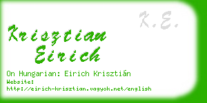 krisztian eirich business card